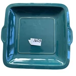 Denby Harlequin Square Baking Dish Teal Blue Stoneware England 9.5IN. Fixed Price $45.00.