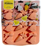 Set Of 2 Trudeau 9 Cavity Silicone Cake Pan Bunny & Carrot Molds Bpa Free Easter. Fixed Price $21.99.