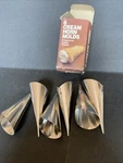 6 Fox Run Cream Horn Molds, Tinplate Forms. Fixed Price $14.56.