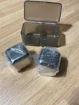Rabbit Whiskey And Beverage Jumbo Chilling Stones Set, Stainless Steel New Cubes. Fixed Price $14.30.
