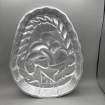 Vtg 1980 Wilton Easter Basket W/ Eggs Cake Pan 502-1727 Aluminum Bakeware. Fixed Price $9.99.
