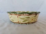Old World Green Individual Quiche/pie Pan By Temp-tations. Fixed Price $15.00.
