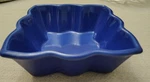 Chantal Blue Scalloped 4 Baking Dish Talavera Collection Euc. Fixed Price $15.00.