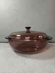 Vintage Pyrex 024 2L Pink Glass Casserole Dish Lid Corningware Rose Tint. Fixed Price $59.95.