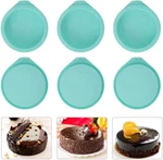 Staruby 6-PACK Silicone Cake Molds 4 Inch Round Pans Green Baking. Fixed Price $19.80.