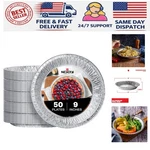 9-INCH Disposable Aluminum Pie Pans 50 Pack Effortless Baking. Fixed Price $45.56.