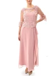Nwt Le Bos Women Embroidered Mesh Cut Out Detail Dress - Size 12 Rose Gold. Fixed Price $49.87.