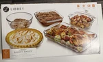 Libbey Baker's Basics 6-PIECE Clear Glass Bakeware Set Dishwasher Safe. Fixed Price $50.00.