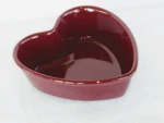 Chantal Heart Bowl Dish Burgundy Cup 93-HB15 Bake Freeze Serve Stoneware. Fixed Price $33.99.