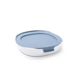 Rubbermaid Glass Baking Dish Casserole 550F 1.75QT Shadow Blue Duralite Bakeware. Fixed Price $16.99.