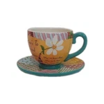Ganz Cup And Saucer Set Here's To Good Women Ceramic Mug By Euc. Fixed Price $8.24.