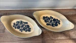 Pfaltzgraff Folk Art Au Gratin 3 One Person Dish Cobbler #265 Old Marking Vtg. Fixed Price $15.99.