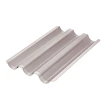 Chefmade Perforated Baguette Pan, 01 - 3 Loaves 15.2" X 9.6", Champagne Gold. Fixed Price $30.29.