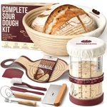Superbaking Sourdough Starter Kit, Splinter-free Banneton 9", Natural. Fixed Price $68.70.