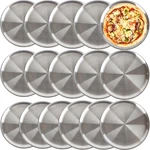 16 Pieces Stainless Steel Pizza Pans 12 Inch Bulk Reusable Round Bake. Fixed Price $101.99.