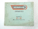 Sunbeam S7 S8 500 Vertical Twin Spare Parts List Book Manual Catalog B13249. Fixed Price $39.99.