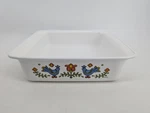 Vintage Corningware P-322 Baking Dish 8X8X2 Country Festival Blue Birds Usa Mcm. Fixed Price $29.99.