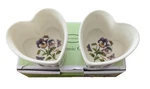 Portmeirion Botanic Garden Heart Shaped Ramekins * Set Of 2 Nib. Fixed Price $20.00.