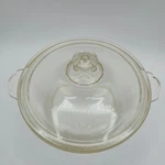 Pyrex Round Glass Casserole Dish With Lid Clear 8IN Bakeware 022 2B Usa. Fixed Price $18.99.