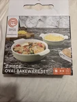 New Masterchef 2-PIECE Oval Bakeware Set Green Color Oven Microwave Safe. Fixed Price $25.00.