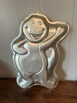 Vintage 1993 Wilton Barney 2105-6713 Cake Pan Waving 16" Long X 12" Wide. Fixed Price $9.99.