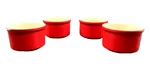 Cuisinart Stoneware Ramekin Cherry Red 5 Fl Oz - Set Of 4. Fixed Price $18.00.