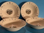 Set Of (4) Tienshan Stoneware Buttercup Cows 7" Bowls Farmhouse Country Vtg 90S. Fixed Price $29.95.
