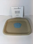 Pampered Chef Small Bar Pan Stoneware Baking 9 X 7 010806 Curved Edges. Fixed Price $38.00.