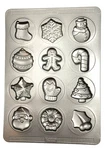 Christmas Cookie Molded Sheet Pan Non-stick 12 Cavities Sweet Creations. Fixed Price $9.99.