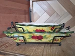 4PC-TEMPTATIONS By Tara Bakeware Fresh Crop Apples Casserole/dishes + Racks. Fixed Price $15.00.