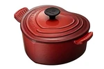 Le Creuset Cocotte D'amour Cast Iron Enamel Pot In Cherry Red Gas And. Fixed Price $460.85.
