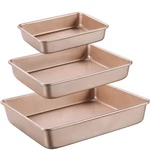 Joho Baking Deep Pans Set Sheet 3 Piece, Champagne Gold. Fixed Price $44.51.