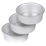 8 X Inch Aluminum Round Cake Pan, 3-PIECE Set Baking Pans, Layer. Fixed Price $28.71.