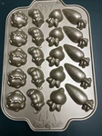 Nordic Ware Garden Patch Cakelets Cast Aluminum Pan, 2 Cup /.47 Liters Nos. Fixed Price $22.00.