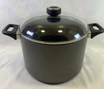 Anolon Meyer Anodized Nonstick 8 Qt Stock Pot With Glass Dome Lid. Fixed Price $22.99.