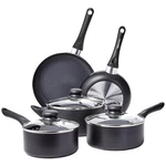 Effortless 8-PIECE Black Non-stick Kitchen Cookware Set Ideal Home Chefs. Fixed Price $112.99.