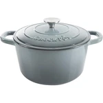 Iron Cast Dutch Oven 7 Quart Slate Gray Crock Pot Artisan Enameled. Fixed Price $74.99.