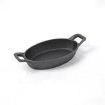 Hawok Cast Iron Mini Oval Serving Dish, 6.1 Inchx 3.85 Inch, 8OZ, BLACK02. Fixed Price $18.98.