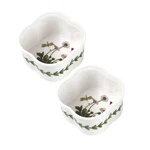 Portmeirion Botanic Garden Scalloped-shaped Ramekins Set Of 2. Fixed Price $28.00.