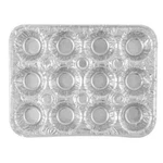 Aluminum Foil 12 Cavity Pans For Baking Cupcakes Muffins Mini Pies Bulk. Fixed Price $19.93.