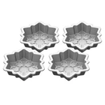 Set Of 4 Cuisinart Bakeware Mini Snowflake Non-stick Baking Pans Nwt. Fixed Price $16.14.