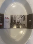 Staub Ceramic Oval Roasting Dish Stoneware White Size 1.1 Qt. 9"X6. Fixed Price $34.00.