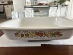 Corningware Spice Of Life Rectangular Casserole Dish A-21 12 X10 X2 " Vintage. Fixed Price $26.00.
