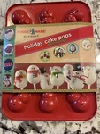 Nordic Ware 12-CAVITY Snowman Cake Pops Pan Red. Fixed Price $12.95.