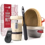 Kneadace Sourdough Starter Kit 24OZ Jar, Cotton Rope Banneton Pro.... Fixed Price $97.17.