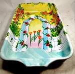 The Cellar 14X8 Baking Dish Hand Painted ITA1Y 1997 Federated Department Stores. Fixed Price $37.50.