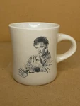 Elvis Presley Signature Coffee Tea Cup Mug Black White Betty Harper Artwork. Fixed Price $9.55.