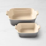 Le Creuset Heritage Square Dish Of 2 Mist Gray 8" And 5" New In Box. Fixed Price $59.99.