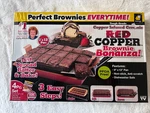 Red Brownie Bonanza 9 X 13 " Non-stick Pan-copper Infused Ceramic. Fixed Price $15.00.