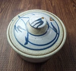 Michael Kifer Multicolor Stoneware Casserole Dish With Lid. Fixed Price $100.00.